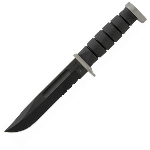 Ka-Bar D2 Extreme Utility Black Kraton Serrated Clip Point D2 - Knives.mx