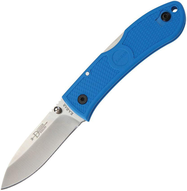 Ka-Bar Folding Hunter Lockback Blue Zytel Satin AUS-8A - Knives.mx