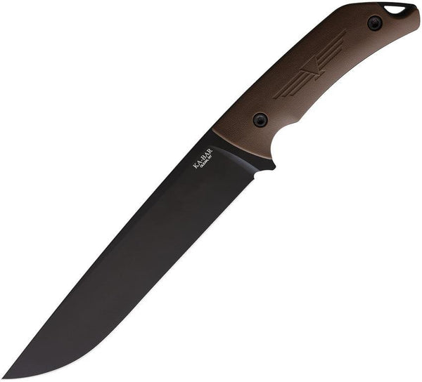 Ka Bar Jarosz Camp Turok Brown Ultramid Black Coated 1095 - Knives.mx