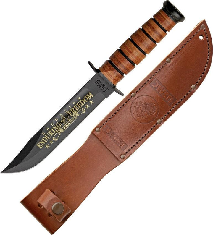 Ka Bar USMC OEF Afghanistan Leather Sheath - Knives.mx