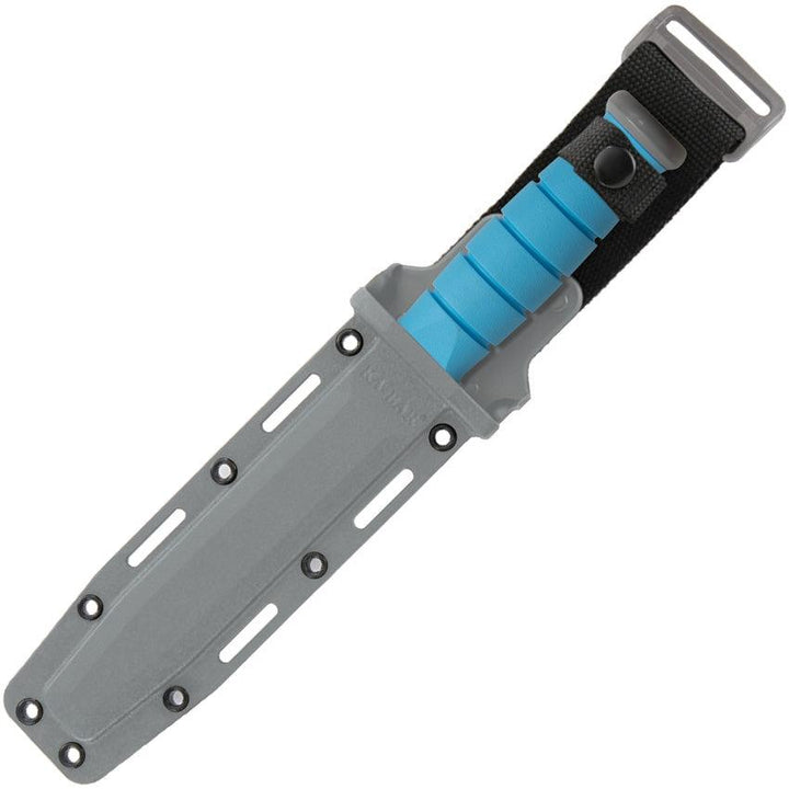 Ka Bar USSF Space-Bar Knife Blue Kraton Gray Powder Coated 1095 - Knives.mx