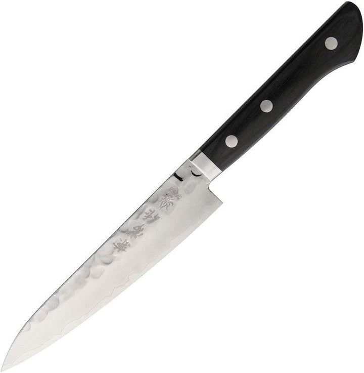 Kanetsune Petty Black Smooth Wood VG-10 - Knives.mx