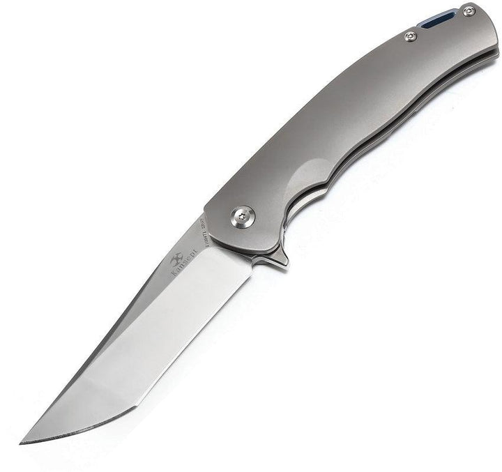 Kansept Knives Agent Framelock Tanto Titanium S35VN - Knives.mx