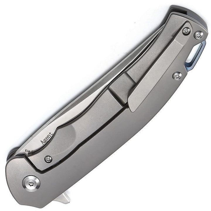 Kansept Knives Agent Framelock Tanto Titanium S35VN - Knives.mx
