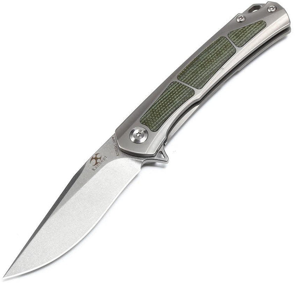 Kansept Knives Gremlin Framelock Green Micarta / Titanium CPM S35VN - Knives.mx