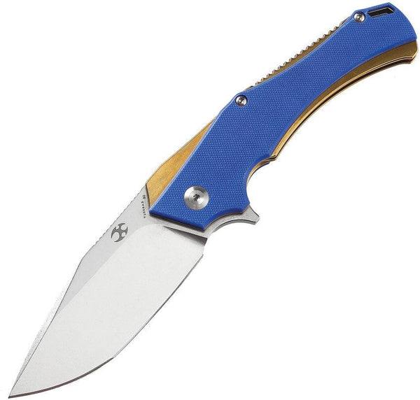 Kansept Knives Helix Framelock D2 Blue - Knives.mx