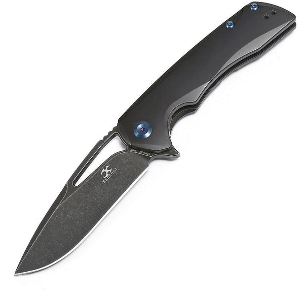 Kansept Knives Kryo Framelock Black SW Titanium S35VN - Knives.mx