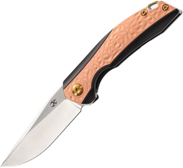 Kansept Knives Mini Accipiter Framelock Copper / Titanium CPM S35VN - Knives.mx