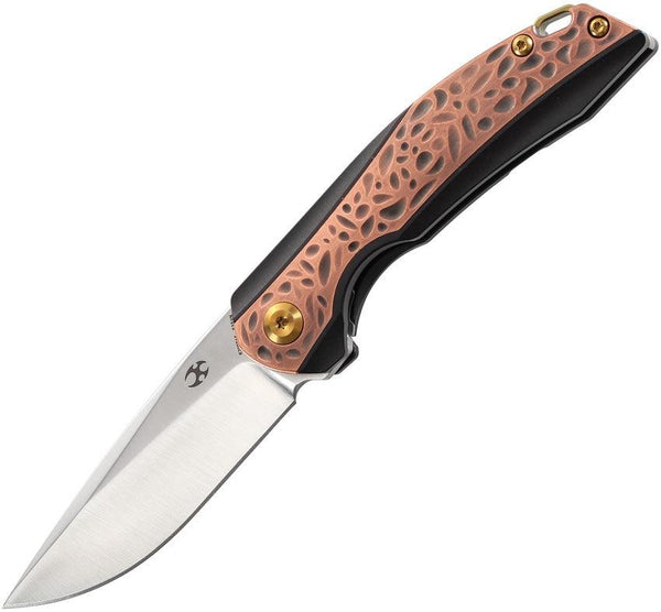 Kansept Knives Mini Accipiter Framelock Copper / Titanium CPM S35VN - Knives.mx