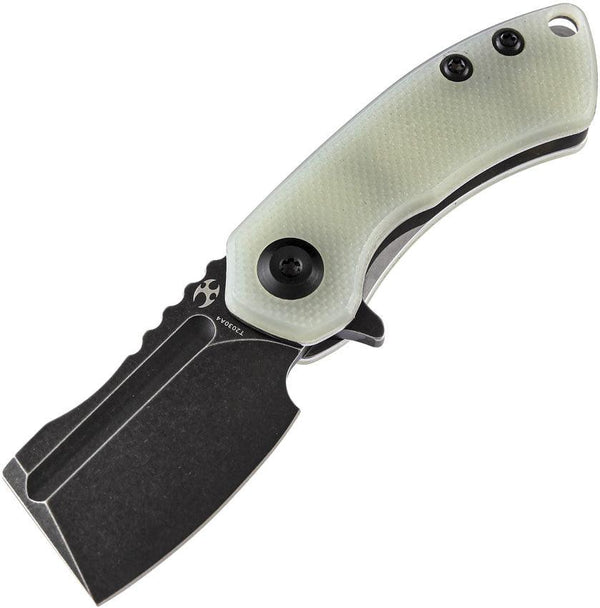 Kansept Knives Mini Korvid Linerlock Jade J10 Black TiNi 154CM - Knives.mx