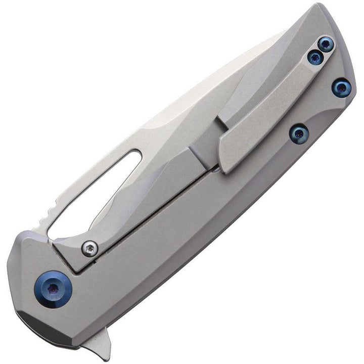Kansept Knives Mini Kyro Framelock Gray Titanium CPM S35VN - Knives.mx