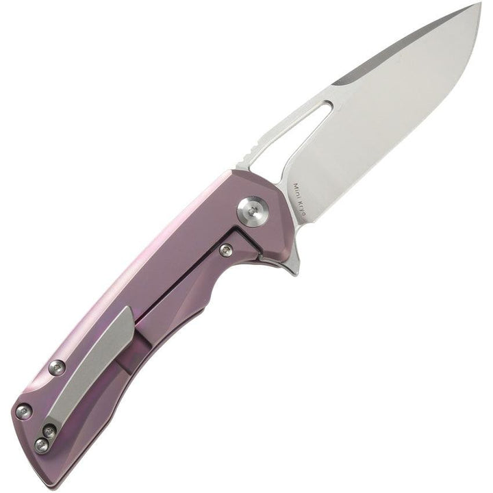 Kansept Knives Mini Kyro Framelock Purple Titanium CPM S35VN - Knives.mx
