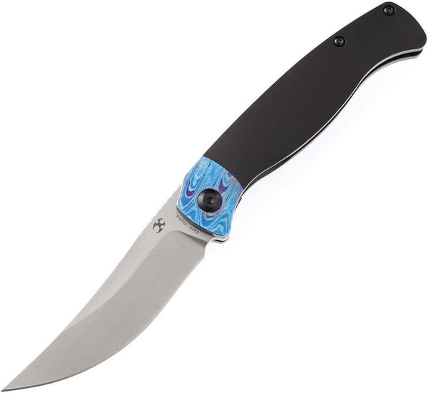 Kansept Knives Mujir Framelock Black Titanium CPM S20V - Knives.mx
