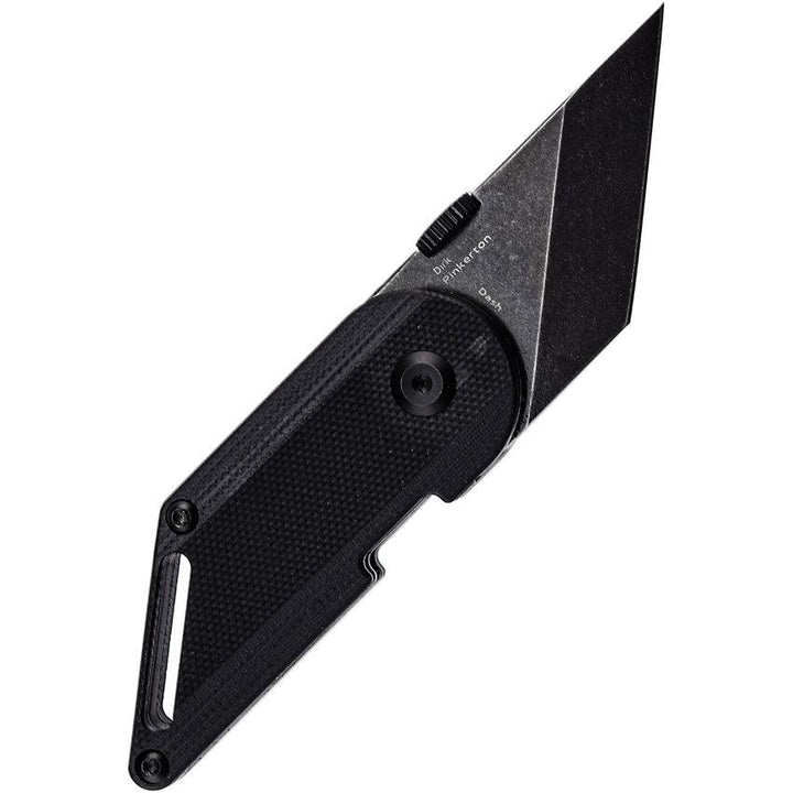 Kansept Knives Pinkerton Dash Linerlock Blackout G10 Stonewash Tanto 154CM - Knives.mx