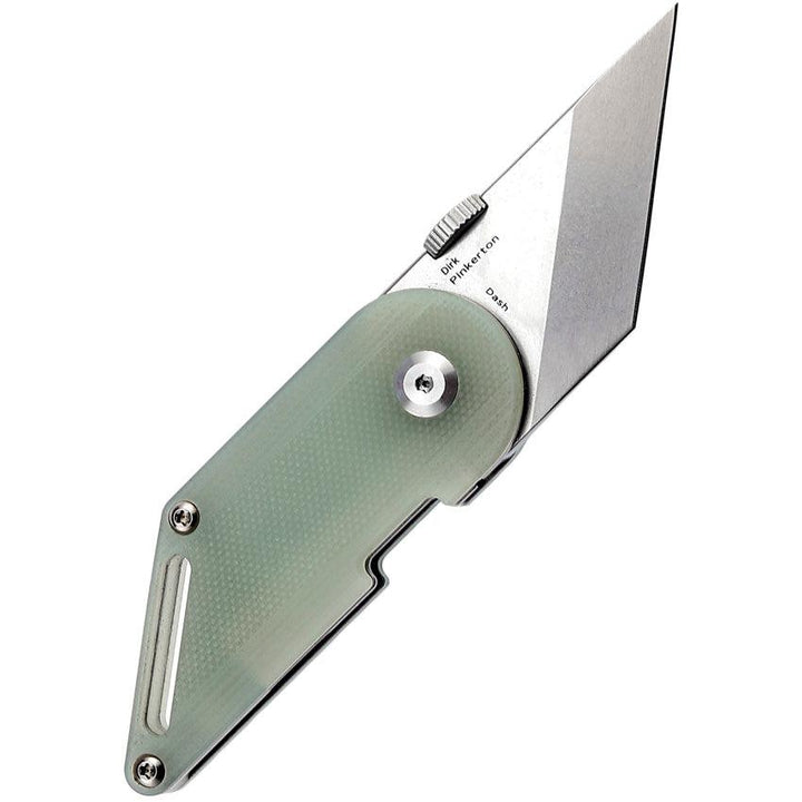 Kansept Knives Pinkerton Dash Linerlock Jade G10 Stonewash Tanto 154CM - Knives.mx