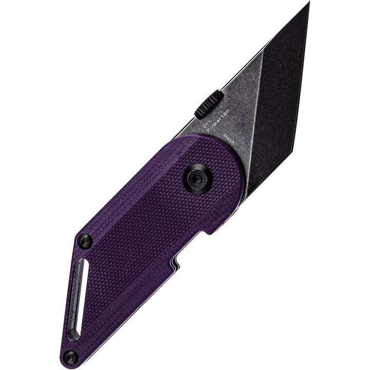 Kansept Knives Pinkerton Dash Linerlock Purple G10 Black Stonewash Tanto 154CM - Knives.mx