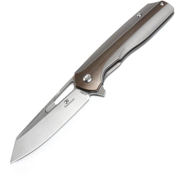 Kansept Knives Shard Framelock Bronze / Titanium CPM S35VN - Knives.mx