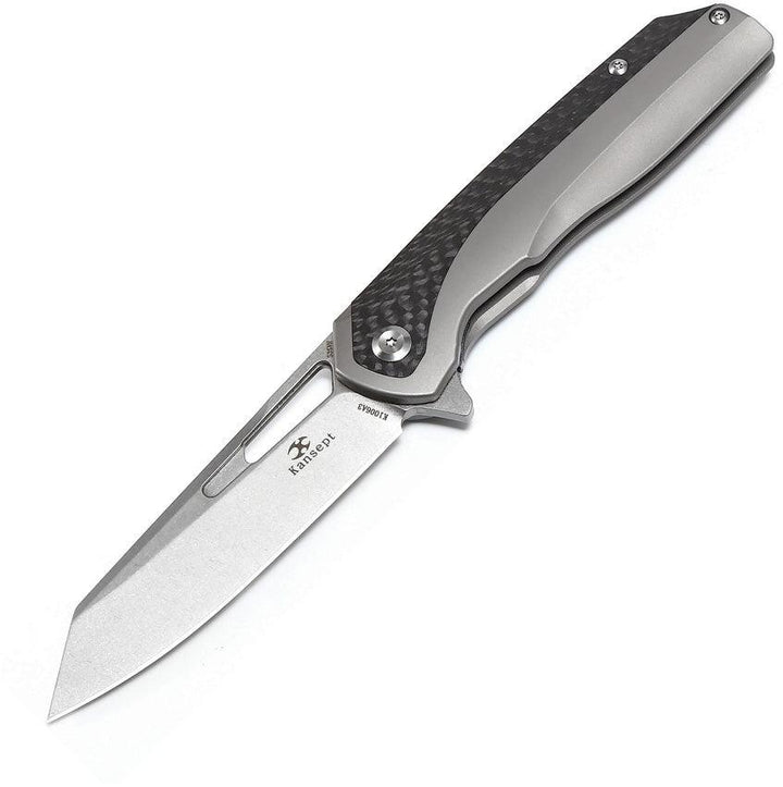 Kansept Knives Shard Framelock CF Titanium S35VN - Knives.mx