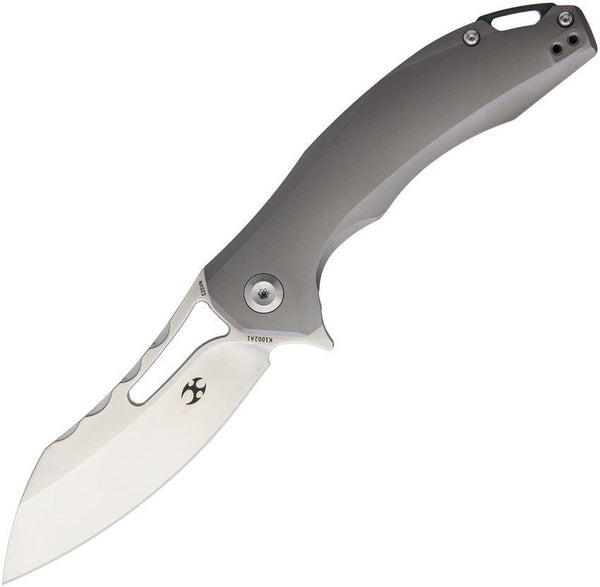 Kansept Knives Spirit Framelock Gray Titanium CPM S35VN - Knives.mx