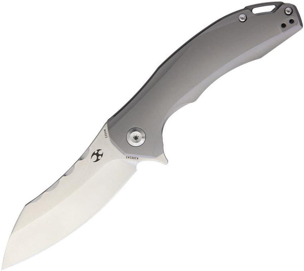 Kansept Knives Spirit Framelock Gray Titanium CPM S35VN - Knives.mx