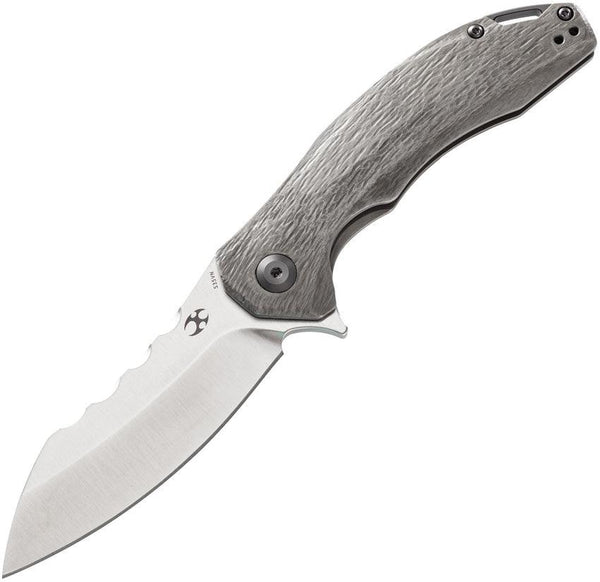 Kansept Knives Spirit Linerlock Woodgrain Titanium CPM S35VN - Knives.mx