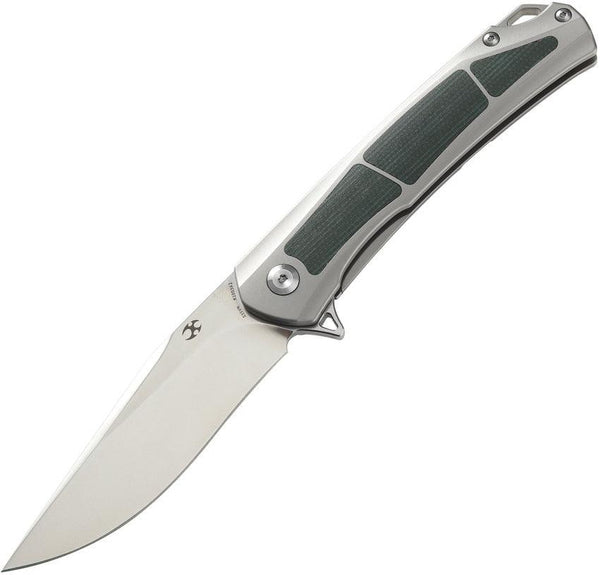 Kansept Knives Sprite Framelock Green Micarta / Titanium CPM S35VN - Knives.mx