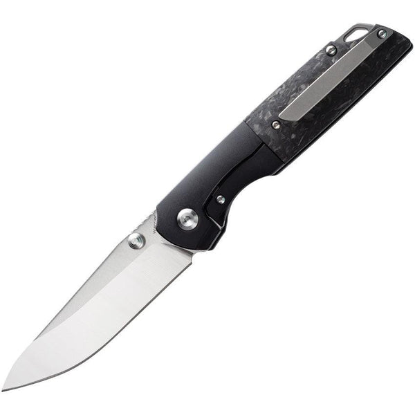 Kansept Knives Warrior Framelock CF / Black Titanium CPM S35VN - Knives.mx
