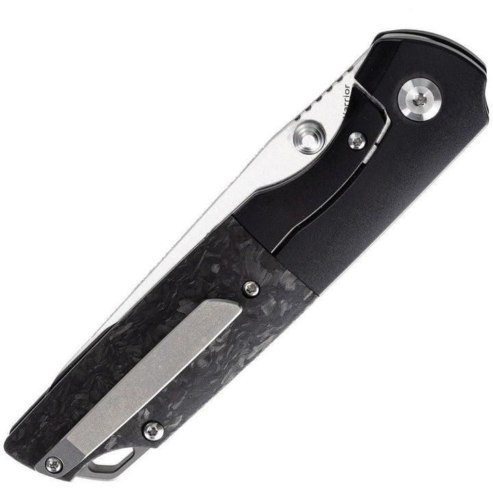 Kansept Knives Warrior Framelock CF / Black Titanium CPM S35VN - Knives.mx