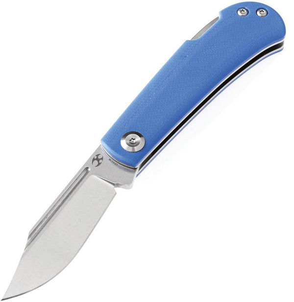 Kansept Knives Wedge Lockback Blue G10 Stonewash 154CM - Knives.mx