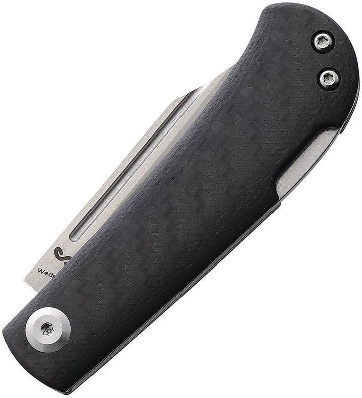 Kansept Knives Wedge Lockback Carbon Fiber Stonewash 154CM - Knives.mx