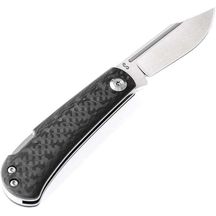 Kansept Knives Wedge Lockback Carbon Fiber Stonewash 154CM - Knives.mx