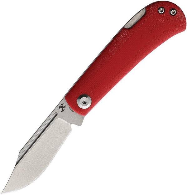 Kansept Knives Wedge Lockback Red G10 Stonewash 154CM - Knives.mx