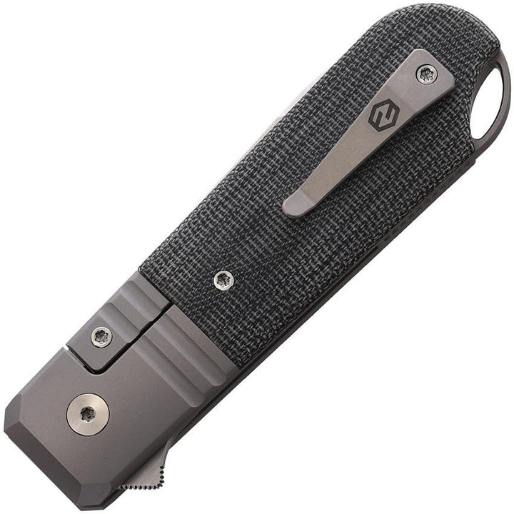 KARBON Ahoy Framelock Black Micarta Satin Bohler M390 - Knives.mx