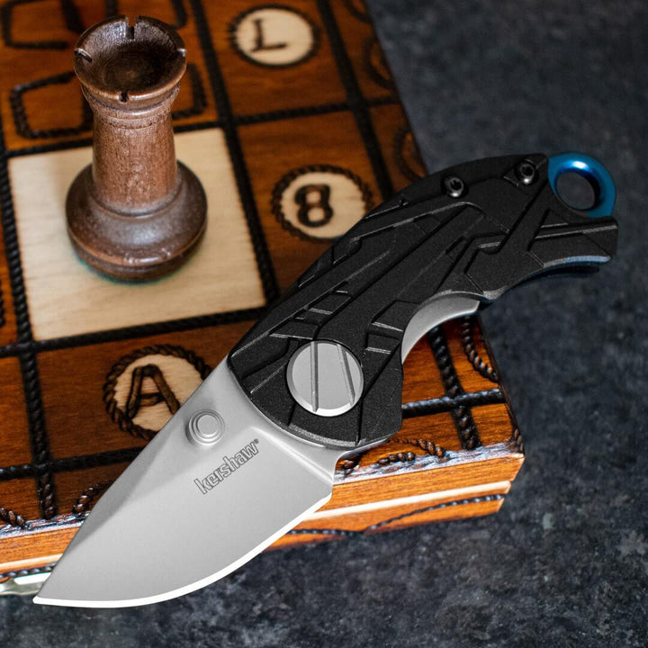 Kershaw AfterEffect Linerlock Black GFN 8Cr13MoV - Knives.mx