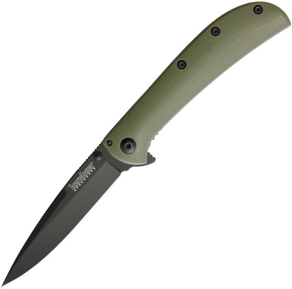 Kershaw AM-3 Framelock A/O Green G10 8Cr13MoV - Knives.mx