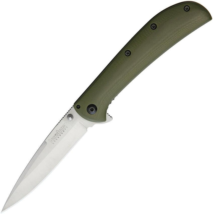 Kershaw AM-4 A/O Framelock Green G10 8Cr13MoV - Knives.mx