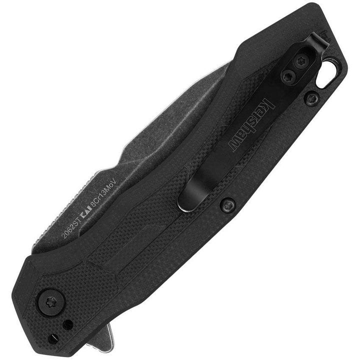 Kershaw Analyst Linerlock A/O GFN BlackWash Serrated Tanto 8Cr13MoV - Knives.mx