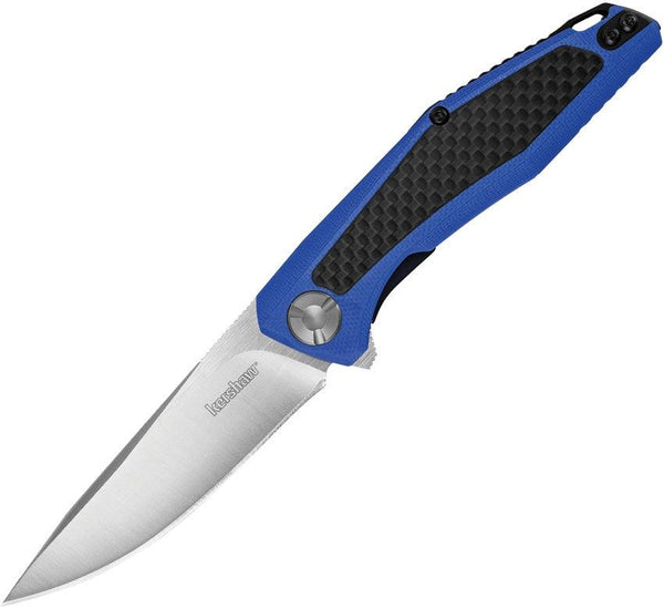 Kershaw Atmos Linerlock Blue G10 w CF 8Cr13MoV - Knives.mx