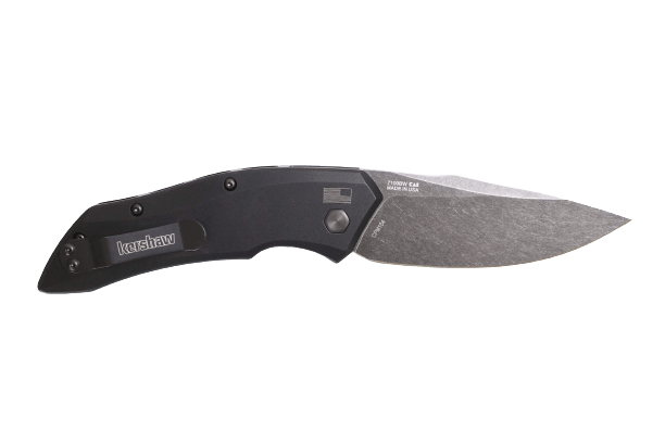 Kershaw Automatic Launch 1 Black Aluminum Oxide BlackWash CPM 154 - Knives.mx