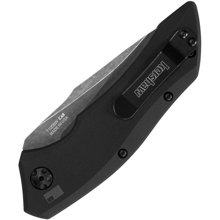 Kershaw Automatic Launch 1 Black Aluminum Oxide BlackWash CPM 154 - Knives.mx