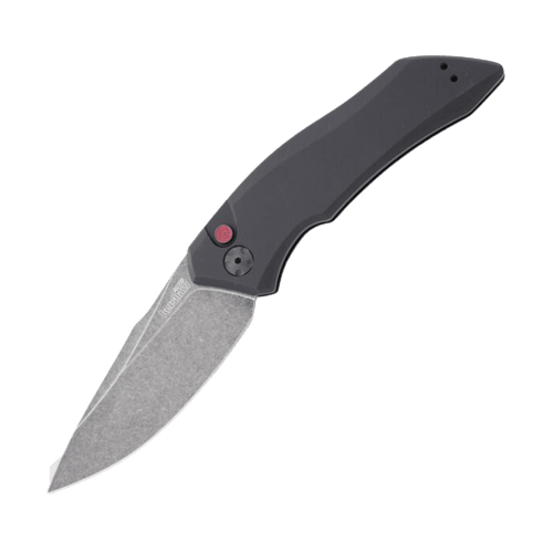 Kershaw Automatic Launch 1 Black Aluminum Oxide BlackWash CPM 154 - Knives.mx