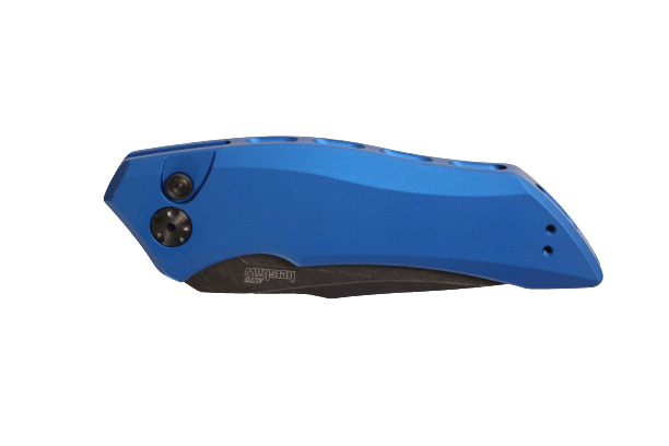 Kershaw Automatic Launch 1 Blue Aluminum Oxide BlackWash CPM 154 - Knives.mx