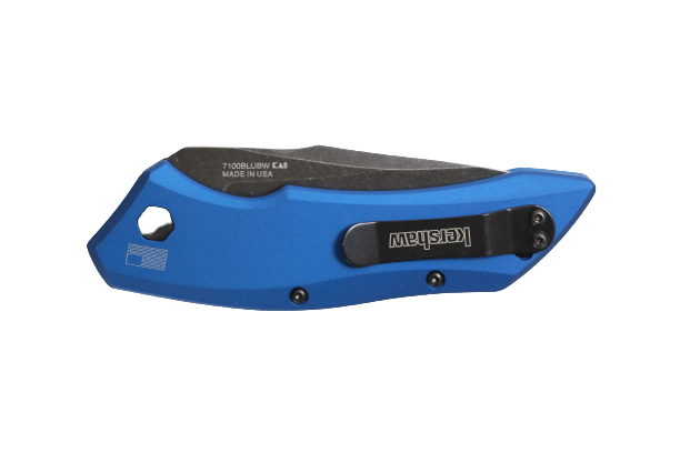 Kershaw Automatic Launch 1 Blue Aluminum Oxide BlackWash CPM 154 - Knives.mx