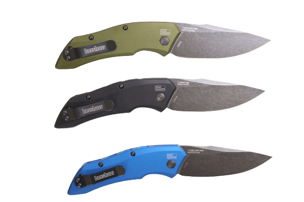 Kershaw Automatic Launch 1 Blue Aluminum Oxide BlackWash CPM 154 - Knives.mx