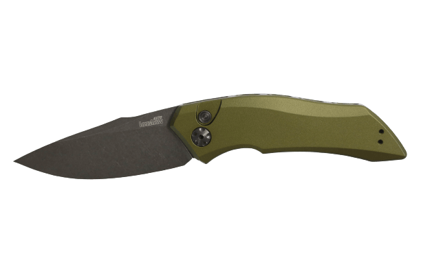 Kershaw Automatic Launch 1 OD Green Aluminum Oxide BlackWash CPM 154 - Knives.mx