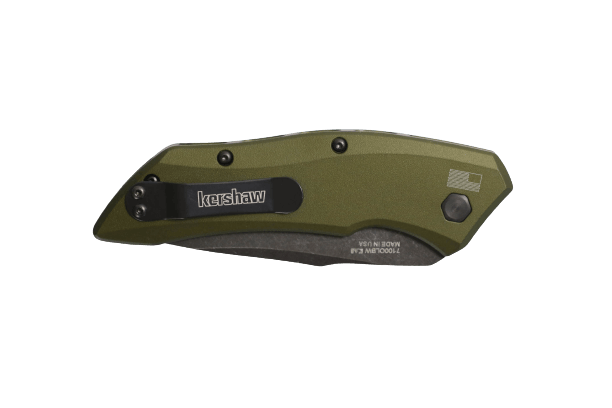 Kershaw Automatic Launch 1 OD Green Aluminum Oxide BlackWash CPM 154 - Knives.mx