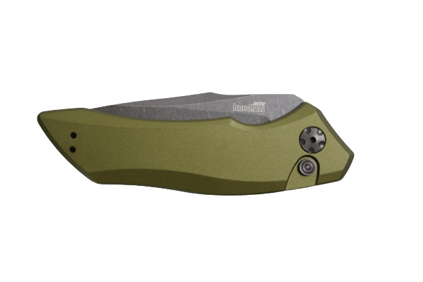 Kershaw Automatic Launch 1 OD Green Aluminum Oxide BlackWash CPM 154 - Knives.mx