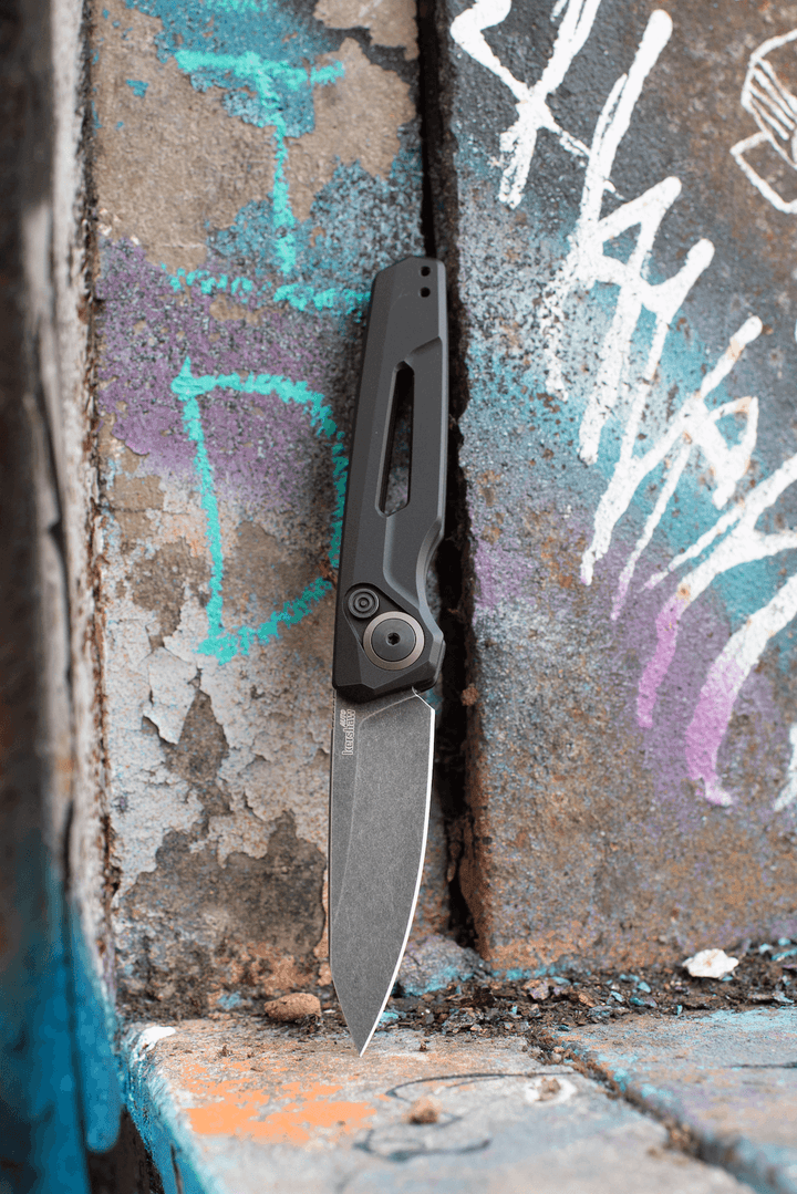 Kershaw Automatic Launch 11 Black Anodized Aluminum BlackWash CPM 154 - Knives.mx