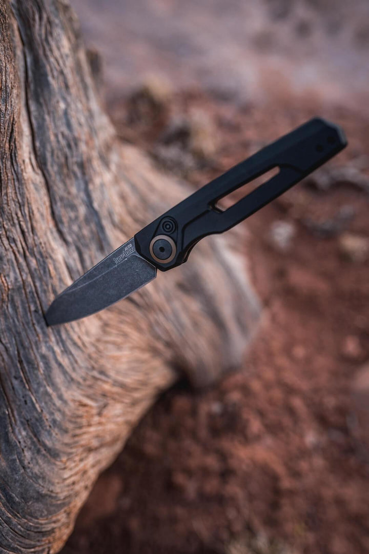 Kershaw Automatic Launch 11 Black Anodized Aluminum BlackWash CPM 154 - Knives.mx