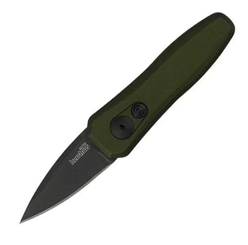 Kershaw Automatic Launch 4 OD Green Aluminum Black DLC CPM 154 - Knives.mx